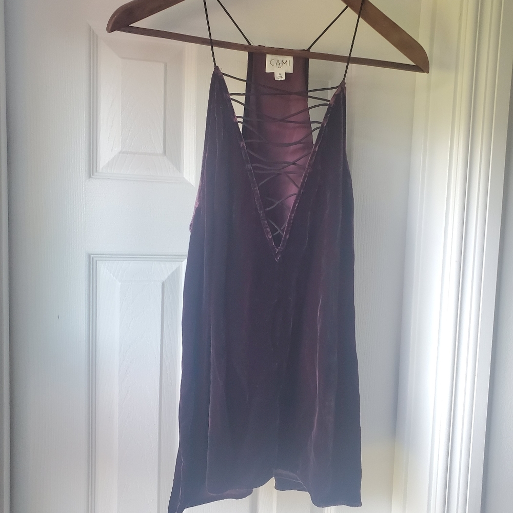 CAMI NYC Velvet tank